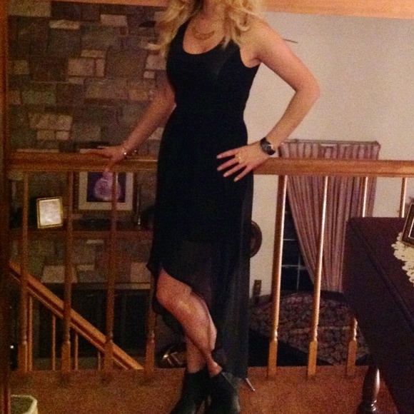 Faux leather High-low Dress - Picture 4 of 4